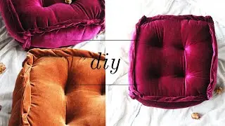 DIY Bohemian Floor Cushions! (Urban Outfitters Inspired) Looking for a fun and easy craft project?