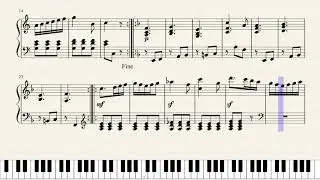Weber, Scherzo in A Minor. [Piano Tutorial + Sheets]