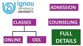 Ignou admission, mode of class full details