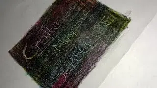 how to make crayon etching #craftermaryam