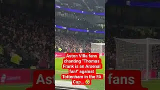 Villa fans chanting 