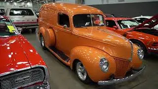 1940 Ford Custom Panel Van🏆40 Ford Custom Panel Van with UNIQUE Orange Paint Job