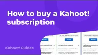 Как купить подписку Kahoot!