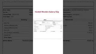 EMRS HOSTEL WARDEN Salary Slip 💰 #emrs #emrshostelwarden #emrsjsa #govtjobs #emrsrecruitment