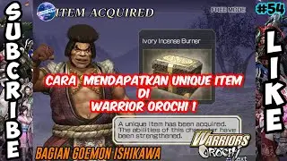 Cara mendapatkan Personal Item atau Unique Item Goemon Ishikawa - Warriors Orochi 1 - Part 54