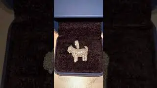 MOISSANITE GOAT PENDANT 14K WHITE GOLD 925S (ICE CARTEL)❄️🧊🔥