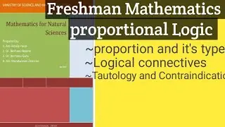 freshman mathematics set theory in amharic / freshman proportional logic amharic