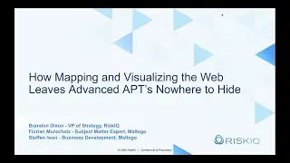 RiskIQ & Maltego - How Mapping and Visualizing the Web Leaves Advance APT's Nowhere to Hide