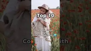 Top 10 Countries with Highest Female Population. 🌍 #female #femalepopulation #shorts  #population