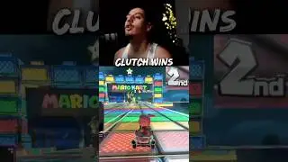 Крутая победа в онлайн-игре Mario Kart! #стример #геймер #nintendo #mariokart #смешно