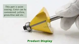 LAVIE 1pc 8mm Shank Chamfer Router Bit 11-45 Degree Bevel Edging Mill