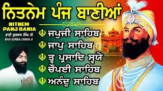 ਨਿਤਨੇਮ ਪੰਜ ਬਾਣੀਆ vol-1564 | Nitnem Sahib Full Path | Nitnem Panj Bania | Bhai Gurbaj Singh Ji