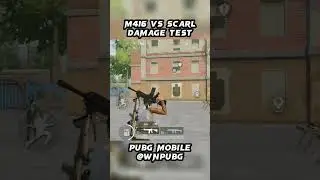 M416 vs Scar-L Damage Test #pubgmobile #pubg #damagetest