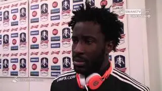 Swansea City Video: Wilfried Bony speaks after 2-1 win at Old Trafford.