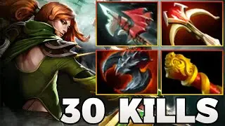 30 Kills Windranger Dota 2 !! Windranger Dota 2 Carry Midlane 7.39 Meta Pro Gameplay Build Guide
