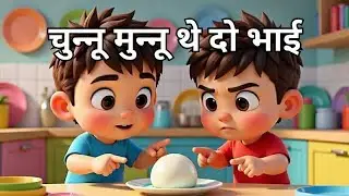 चुन्नू मुन्नू थे दो भाई | Funny Kids Rhyme | Moral Story Song | Hindi Rhymes
