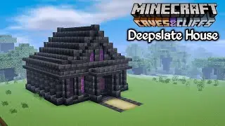 Deepslate House Build Tutorial For Minecraft 1.17 || How To Build Deepslate House In Minecraft