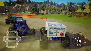 Monster Jam Steel Titans 2 Crush Hour Circuit Racing #monsterjam