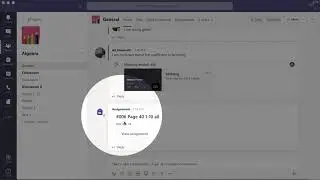 Other ways of locating the class assignments in Microsoft Teams