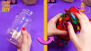 DIY Candy Jar With Ramadan Decorations 😍 #diy #handmadecraft #recycling