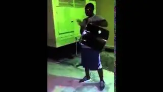Bahamian junkanoo drummer's