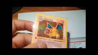 first edition base set Charizard and PSA 10 Charizard proxy cards #pokemon #shorts