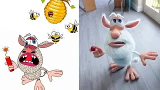 Laugh with Booba Bubble Gum - Grapes Funny Drawing Meme🤣🤣 | Funny Cartoon Compilation video