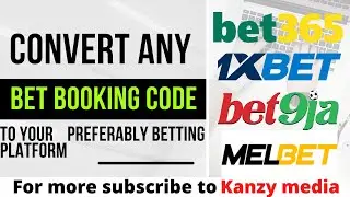 Convert a bet booking code to any bet booking code of your choice #1xbet #bet9ja #melbet #betking