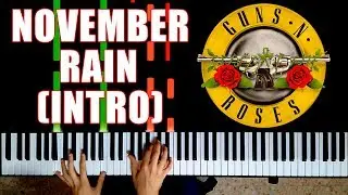 GUNS N' ROSES - November Rain | PIANO INTRO
