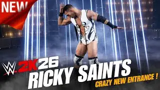 WWE 2K26 Ricky Saints Full Entrance w/ Theme And Graphics Pack Concept! 