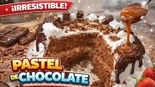Pastel de chocolate suave y esponjoso. Receta paso a paso. Nivel principiante #dulceria #viral#cake 