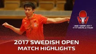 2017 Swedish Open Highlights: Lin Gaoyuan vs Zhou Yu (1/4)