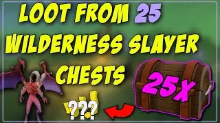 Loot From 25 Wilderness Slayer Chests - Wilderness Reborn Slayer Update