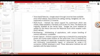 presentation on android operating system
