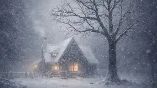 Calming thunderstorms Sounds for Sleeping   | Cozy Winter Ambience to Fall Asleep, REDUCE STRESS