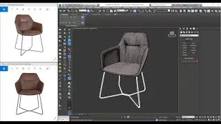 3D MODELING NICOLAS LAREDO DINING CHAIR