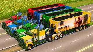 Transport Of Colors - Rainbow Trailer Trucks On A Stunning Island - Farming Simulator 22 #13
