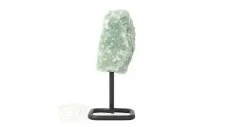 Groene kwarts Ruw op standaard Nr 5 - Ruwe mineralen op standaard kopen