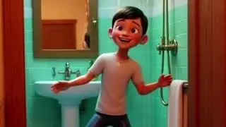 Waqar&rsquo;s Funny Morning | Cold Shower, Silly Surprise & Family Love | Kids Story