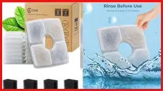 Ciays Cat Water Fountain Filter Set, 3 Triple Filtration System Replacement Filter for All 84oz/2.5L