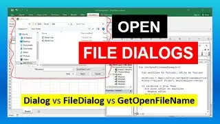 Open File Dialogs with Excel VBA Macro
