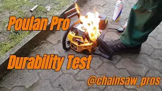 Durability Test of a Poulan Pro Chainsaw and destroying it! Part 1 #chainsaw #america #test
