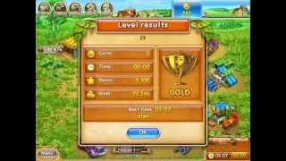 Farm Frenzy 3 only GOLD (level 29) playthrough Веселая ферма 3 (уровень 29) Золото