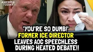🌐'YOU'RE SO DUMB!' Former ICE Director LEAVES AOC Speechless during heated debate
