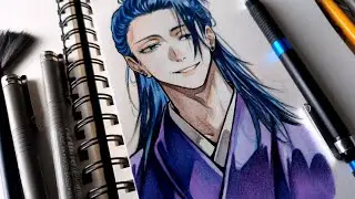 GETO DRAWING TUTORIAL STEP BY STEP (jujutsu kaisen)