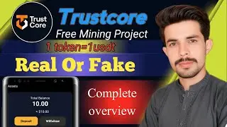 Truscore mining Airdrop real or fake | why 1 Tcore=1usdt? | Trustcore account,claim & withdrawal