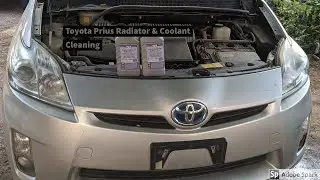 Toyota Prius Hybrid Radiator & Condenser Cleaning Process, Installed Liquimoly Coolant