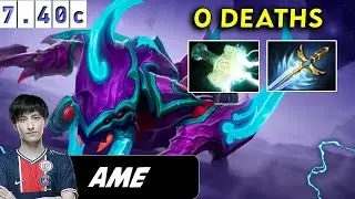 Ame Weaver Safelane 0 Deaths - Dota 2 Pro player  Paatch 7,40c Full Gameplay