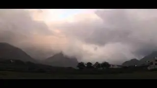 Sligeachan, Isle of Skye, Angry, eddying clouds (time lapse)