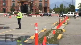 ICBC braking demo on wet roads - 60 km/hr